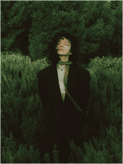 Portrait in greenery